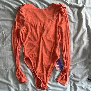 Shein Bodysuit - Orange - NWT - Size M
